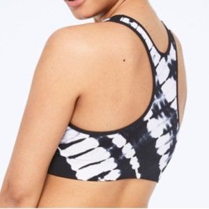 Victoria's Secret PINK Black Tie Dye Sports Bra, M